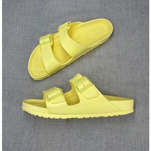 Birkenstock Arizona Sandals EVA Yellow Slip On Slides Bright Unisex EU Size 41